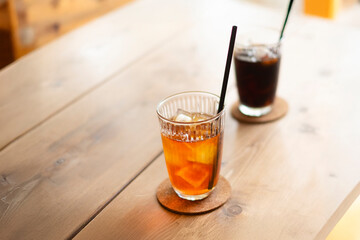 アイスティーとアイスコーヒー