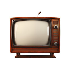 vintage tv set retro tv set isolated on white