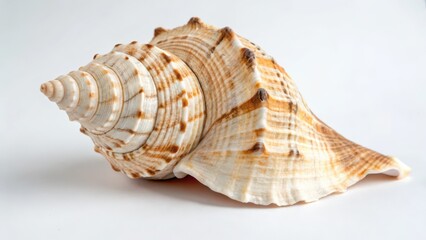 Seashell on White Background