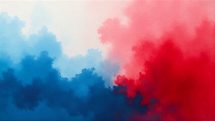 rough painted ink gradients red blue white background create blurred textured