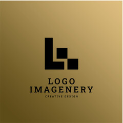 Letter A Logo Vector for Bussines or Branding, Luxury black, Minimal Style design for corporate sign. Initial A logo design template on gold background.