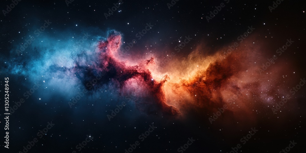 Aufkleber quantum cosmic visualization immersive deep space nebula - next-gen scientific exploration and ai-po