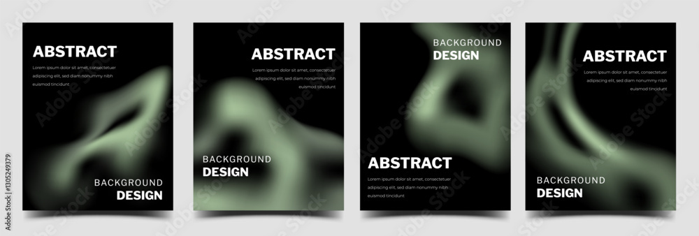 Canvas Prints abstract modern gradient wave shape background vector collection. usable for social media feed, cove