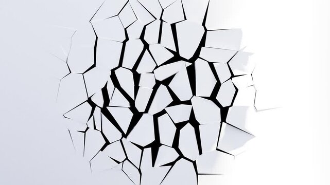crack white wall move seamless