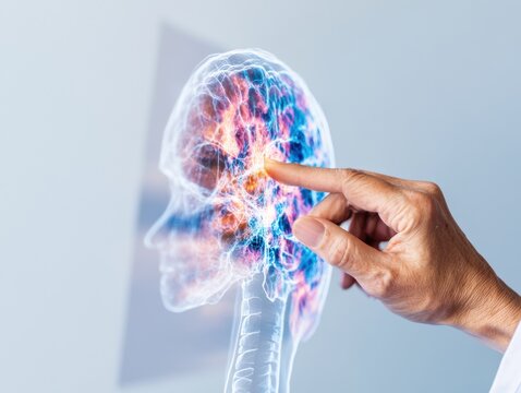 Neurotech Innovation Augmented Reality Brain Mapping - Immersive Medical Visualization Revealing Holographic Neural Connectivity for Precision Healthcare
