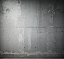 Gray metal wall texture background, suitable for Halloween theme background, old cracks in cement, dusty old film effect texture, horror concrete imitation facade wall, generative AI