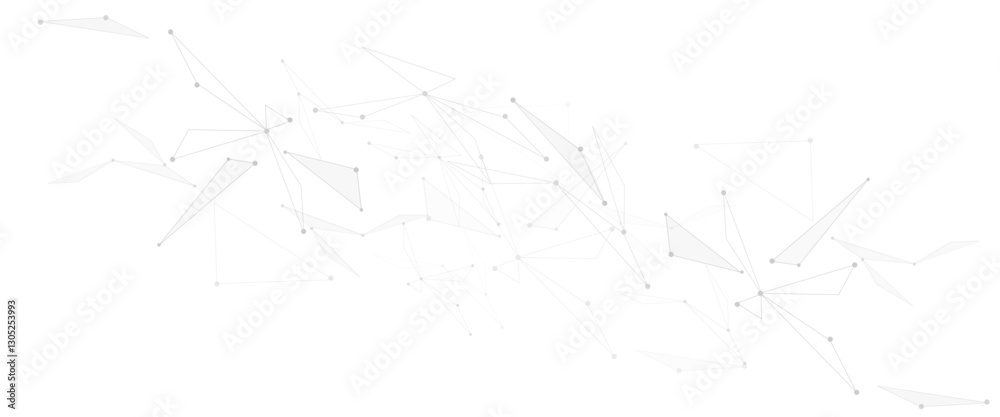Aufkleber Vector illustration of minimalistic design with connecting the dots and lines.