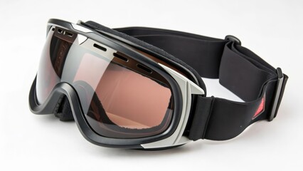 Ski Goggles on White Background
