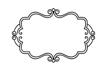 vintage frame for text