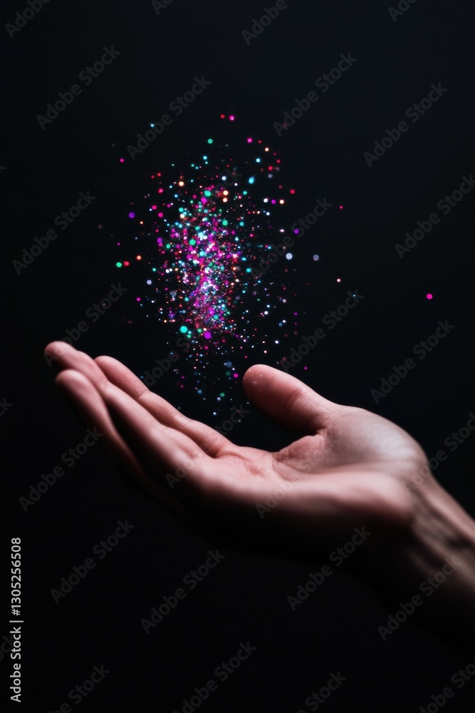 Aufkleber Quantum Creativity Unleashed Holographic Data Particles Transforming Digital Innovation with Immersive AI-Driven Visual Metaphor for Next-Gen Tech Experiences