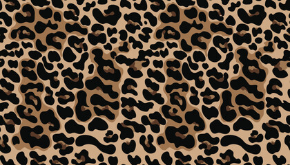 leopard vector pattern, modern leopard skin texture design, trendy seamless background with spots
