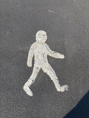 Pedestrian crossing man 