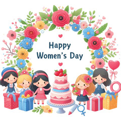 Fototapeta premium Women's Day vector