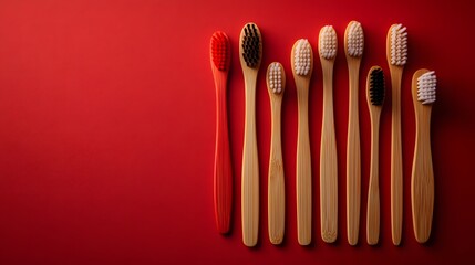 Romantic Eco-Friendly Valentine: A Heart Made of Bamboo Toothbrushes and Eco Toothpaste Tablets