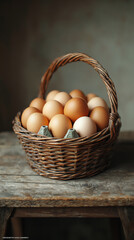  basket of fresh eggs