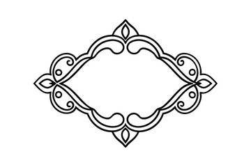 ornamental round frame