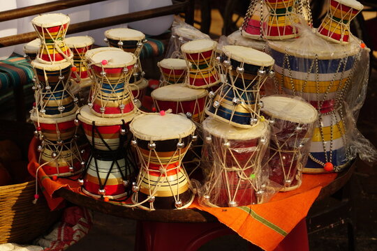 Damru or power drum taken from varanasi uttarpradesh india. This picture is taken from varanasi,uttarpradesh and the picture of damru aka power drum.