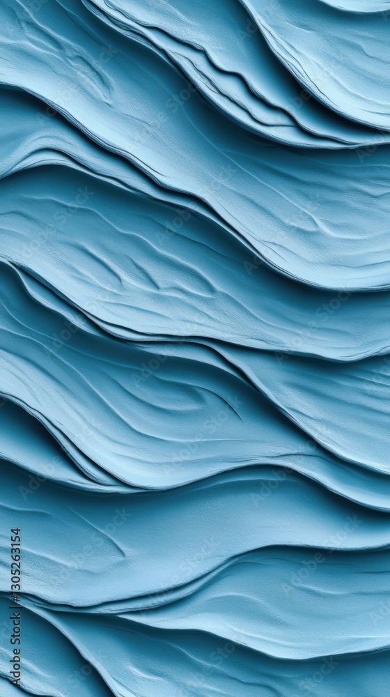 Poster fluid dynamics oceanic blue textural wave pattern - minimalist design inspiration for digital art, b