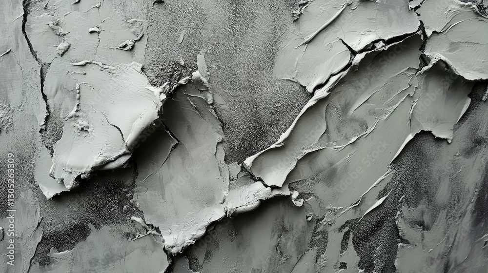 Poster abstract texture of gray surface with rough and smooth layers showcasing intricate designs and patte