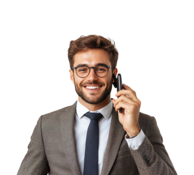 Smartphone insights from urban office isolated on transparent background png