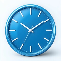 blue wall clock