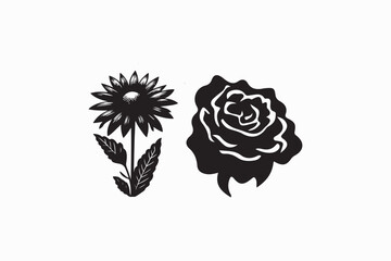 A Rudbeckia flower vector silhouette image made by adobe illustrator. eps