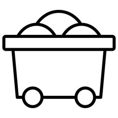Trolley Outline Icon