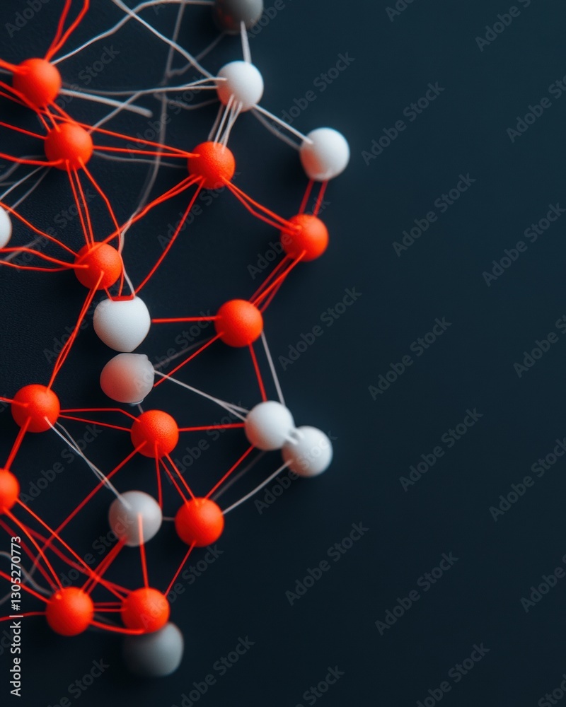 Poster Quantum Network Visualization Cutting-Edge AI Connectivity Mapping in Futuristic Digital Transformation Aesthetic for Innovation Strategy