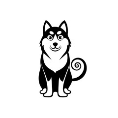 vector illustration of a dog