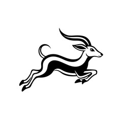 vector illustration of a deer