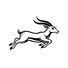 vector illustration of a reindeer