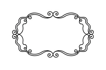 decorative frame with floral ornament