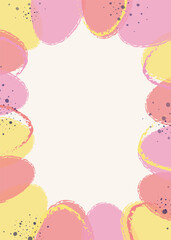 Abstract Easter background with colourful eggs. Vector illustration