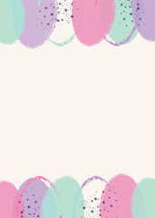 Abstract Easter background with colourful eggs. Vector illustration