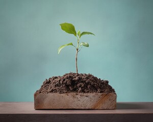 Eco-Conscious Growth Sustainable Design Meets Earth Day Innovation - Minimalist Green Technology Branding for Climate Resilience