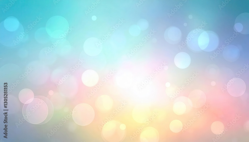 Aufkleber dreamy pastel abstract background with soft bokeh light, blurred gradient texture in blue, pink, and