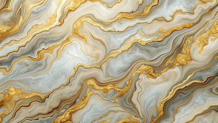 Fototapeta premium Fluid marble pattern with earthy tones and metallic gold on a luxury stone background, luxury, earthy