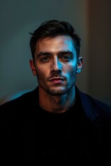 Obraz premium Art Photography a handsome man and beautiful eyes 