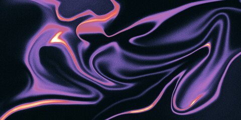 Abstract neon gradient background with grain effect. Retro nostalgia wallpaper.