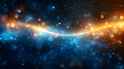 Naklejka premium Cosmic energy stream in space