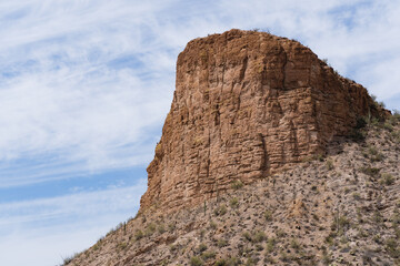 Fototapeta premium A mountain in the desert landscape of Arizona.