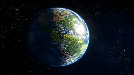 Obraz premium Earth from Space, North America Centered