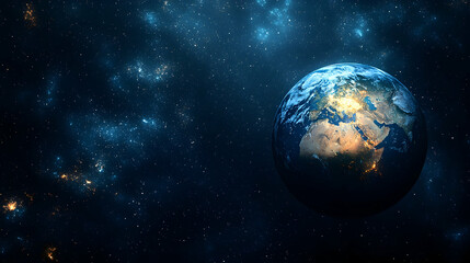 Obraz premium Earth in Deep Space (1)