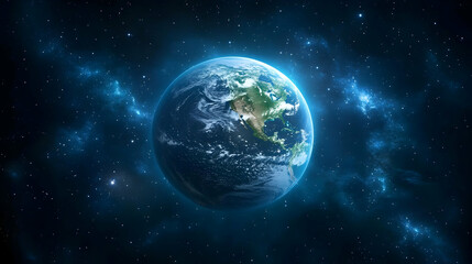 Fototapeta premium Earth in the vast cosmos