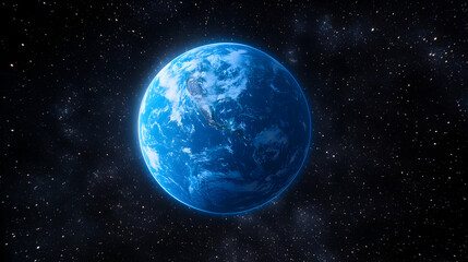 Earth seen from space, night view