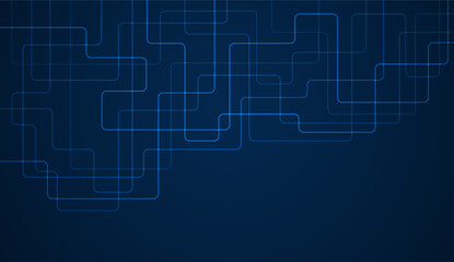 Fototapeta premium Circuit connect lines. Network technology and Connection concept