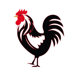 cock bird chicken vector design