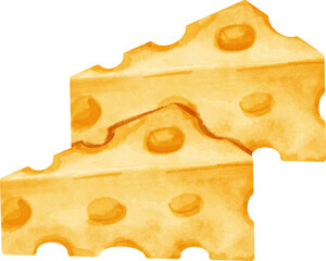 watercolor cheese