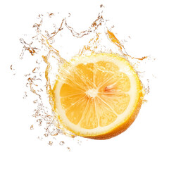 lemon slice splashing 