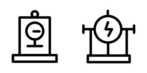 Electroscope Vector Icon Set – Precision Instrument Designs

